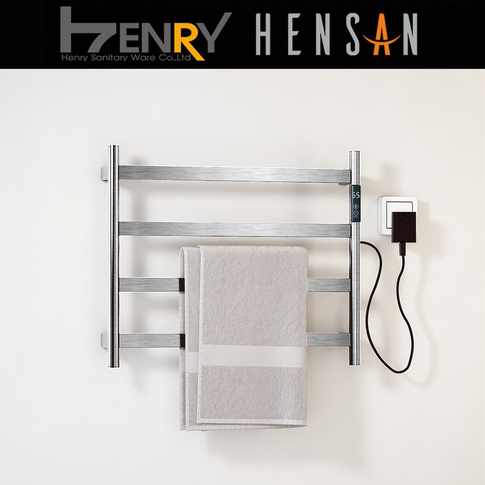 F-2404 智能電熱毛巾桿-不鏽鋼拉絲銀【HENSAN】