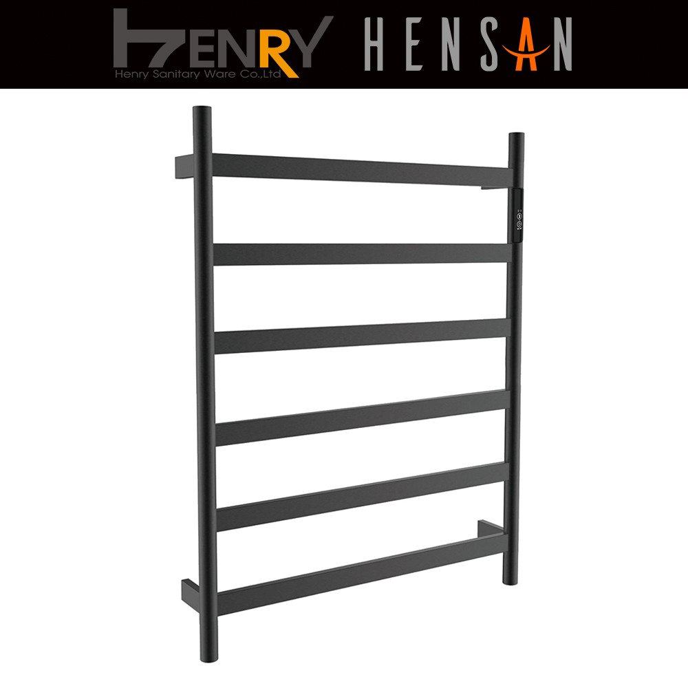 F-2405-PB 智能電熱毛巾桿-亞光黑【HENSAN】